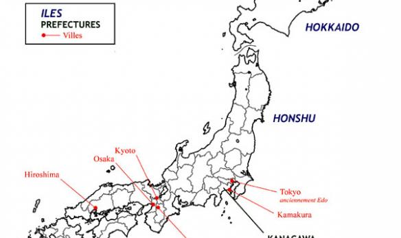 carte du Japon