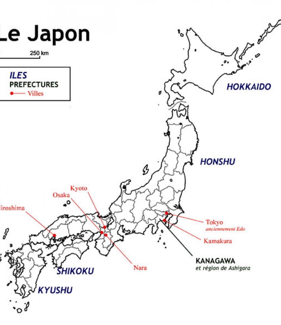 carte du Japon