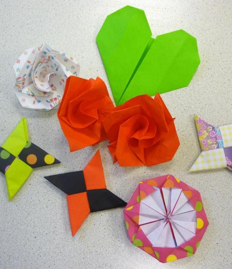 Atelier d'origami à distance